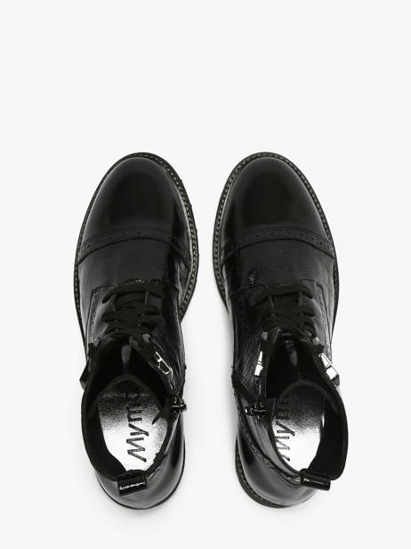Stadsschoenen Uit Leder Myma Zwart women 8607 ander zicht 3
